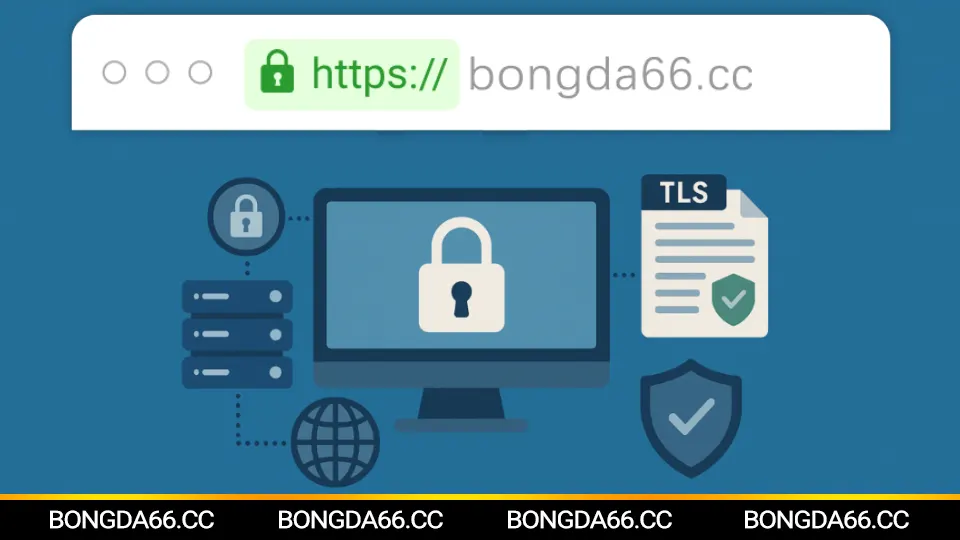 Mã hóa SSL bảo vệ dữ liệu soi kèo và kèo nhà cái tại Bongda66 an toàn tuyệt đối
